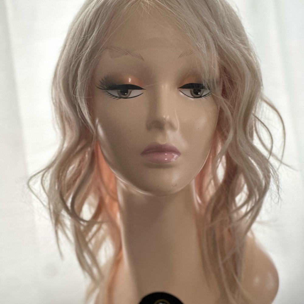 100% Single donor human hair petite sized open weft wig